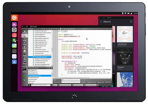 Компания Canonical представила первый планшет на базе Ubuntu Linux